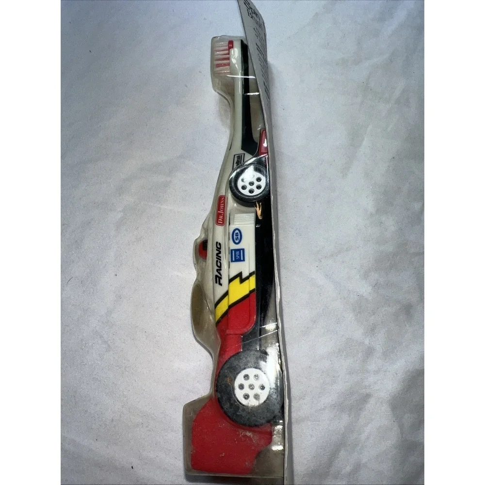 Vtg Vintag NOS Dr Johns Spin brush Tooth Brush Race Care